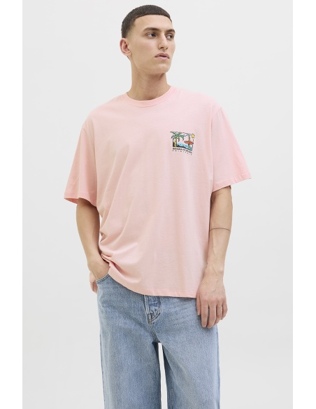 JACKandJONES TICKIE D PINK T-SHIRTS MC