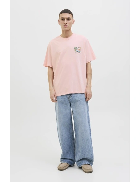 JACKandJONES TICKIE D PINK T-SHIRTS MC