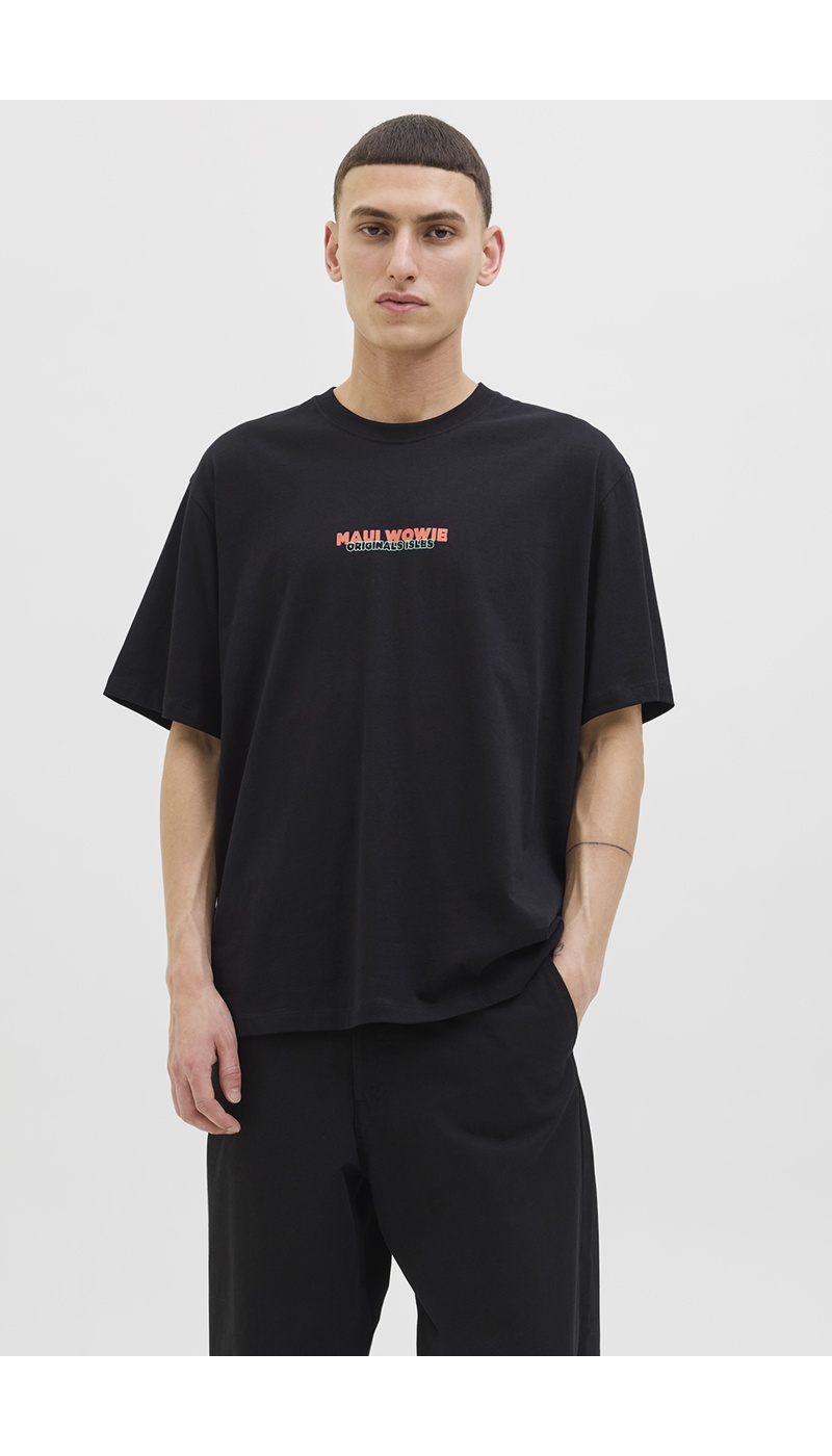 JACKandJONES  BLACK T-SHIRTS MC
