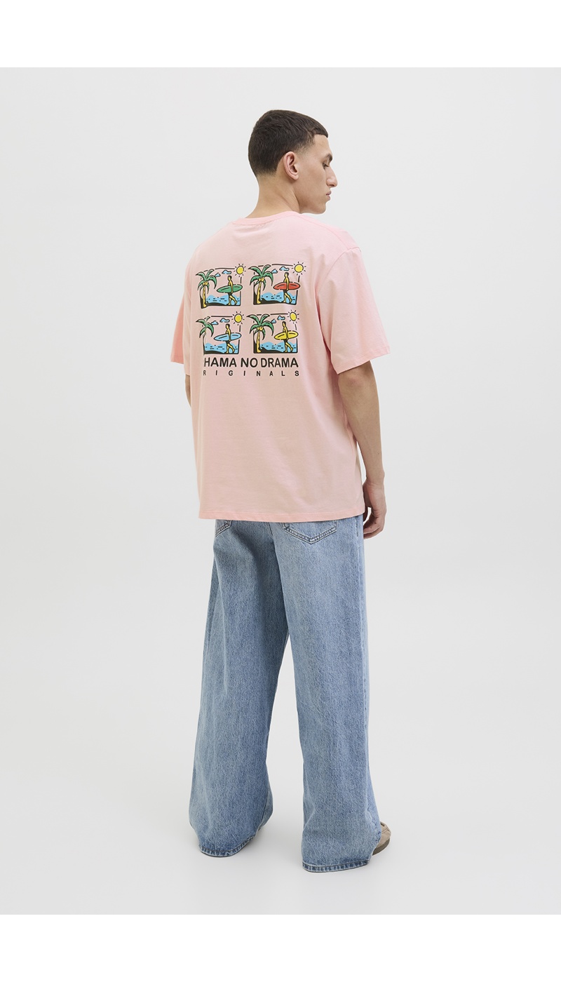 JACKandJONES TICKIE D PINK T-SHIRTS MC
