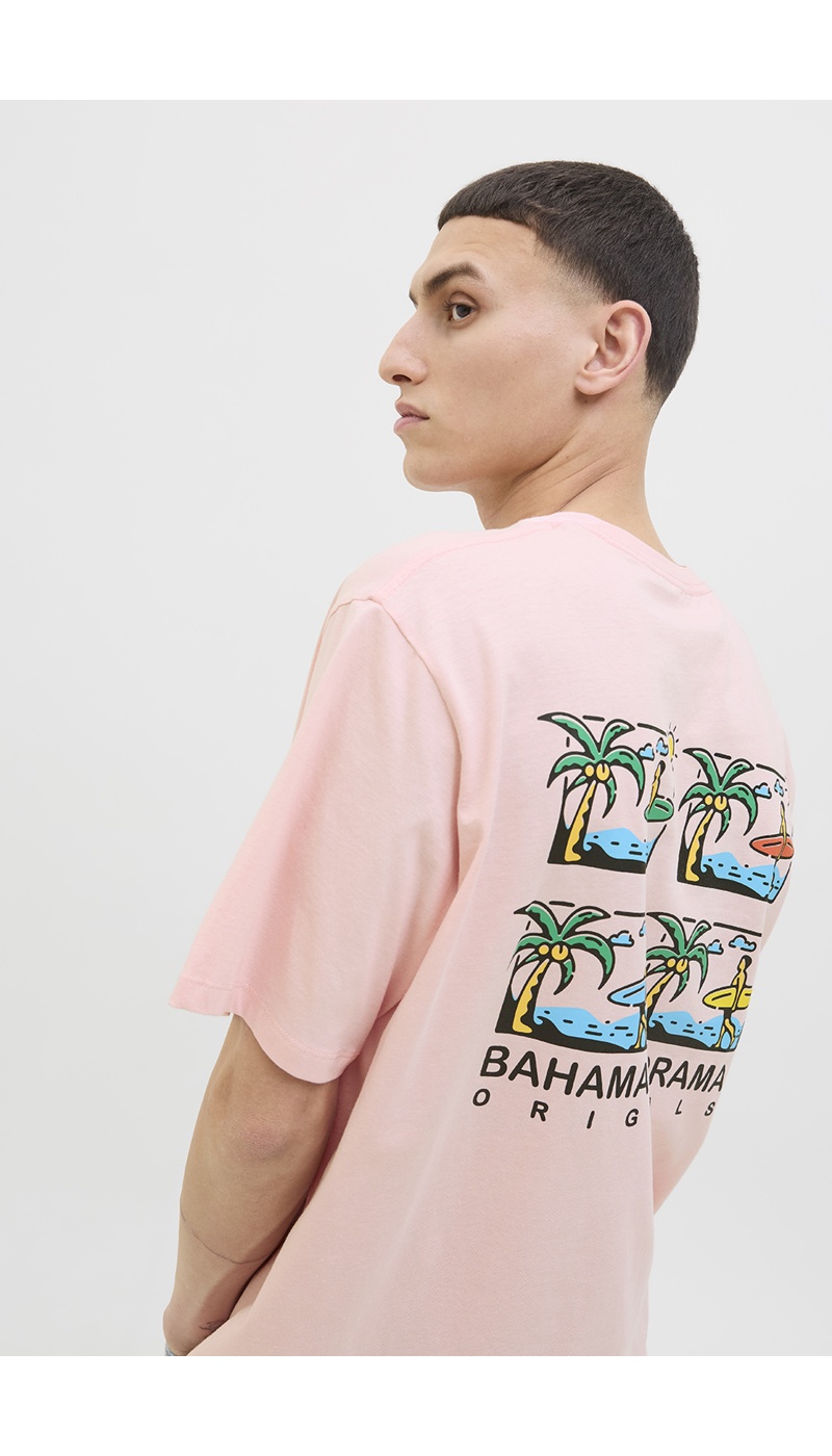 JACKandJONES TICKIE D PINK T-SHIRTS MC