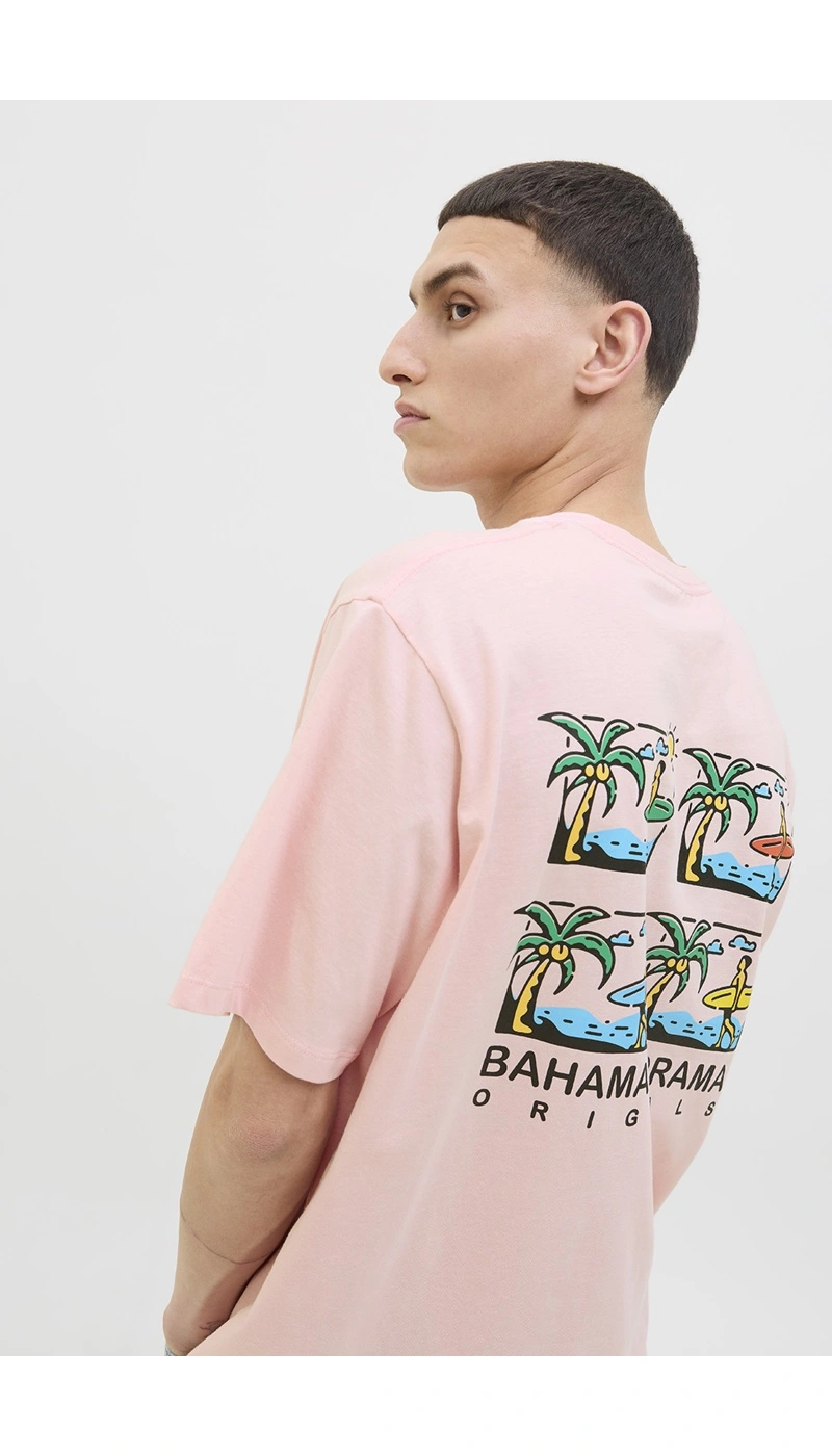 JACKandJONES TICKIE D PINK T-SHIRTS MC