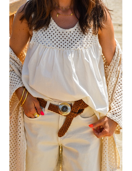 Haut Crochet Ecru HARLOW