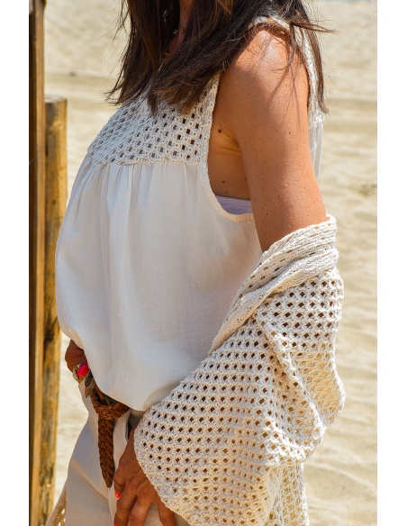 Haut Crochet Ecru HARLOW