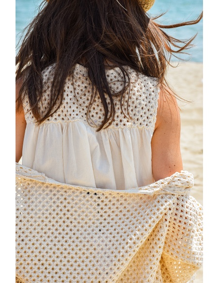 Haut Crochet Ecru HARLOW
