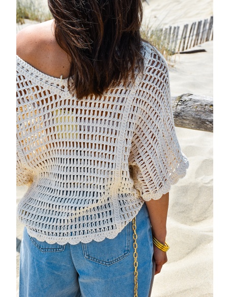 Haut Crochet Ecru RIVIERA
