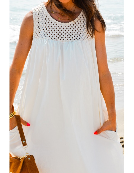 sunny studio BRODE ECRU ROBES FEMME