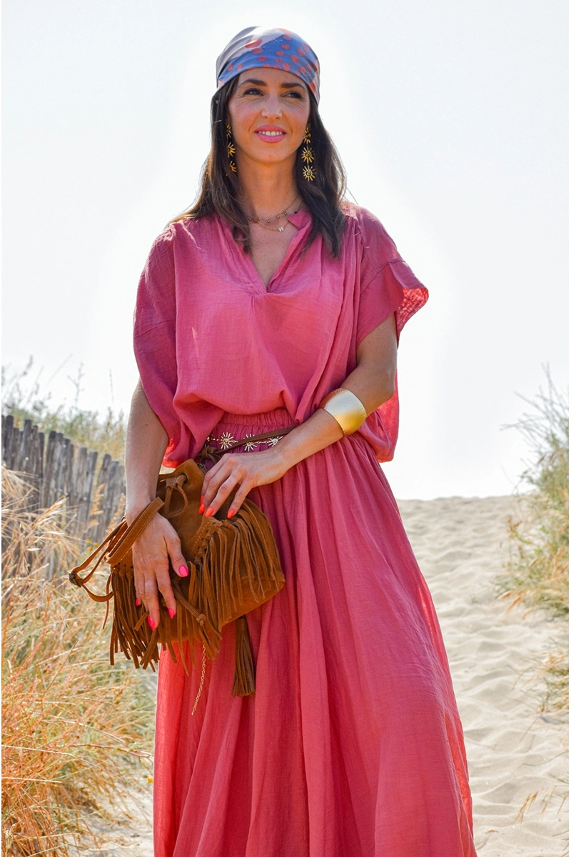 Blouse Ample Rose NINA