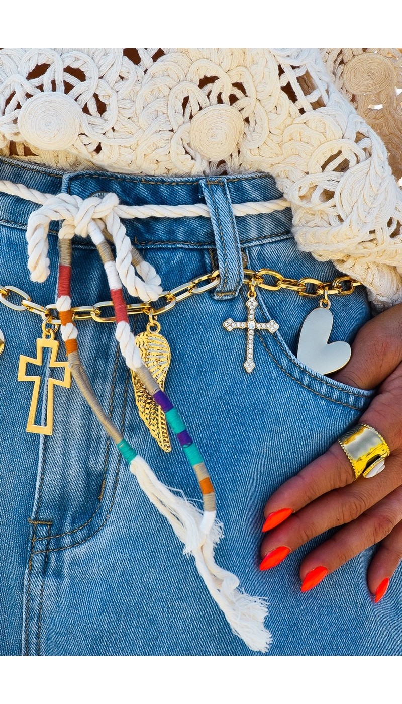 only one barcelona CROIX CHAINE CEINTURES FEMME