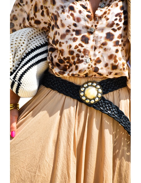 Ceinture Pierre Noire ESTHER