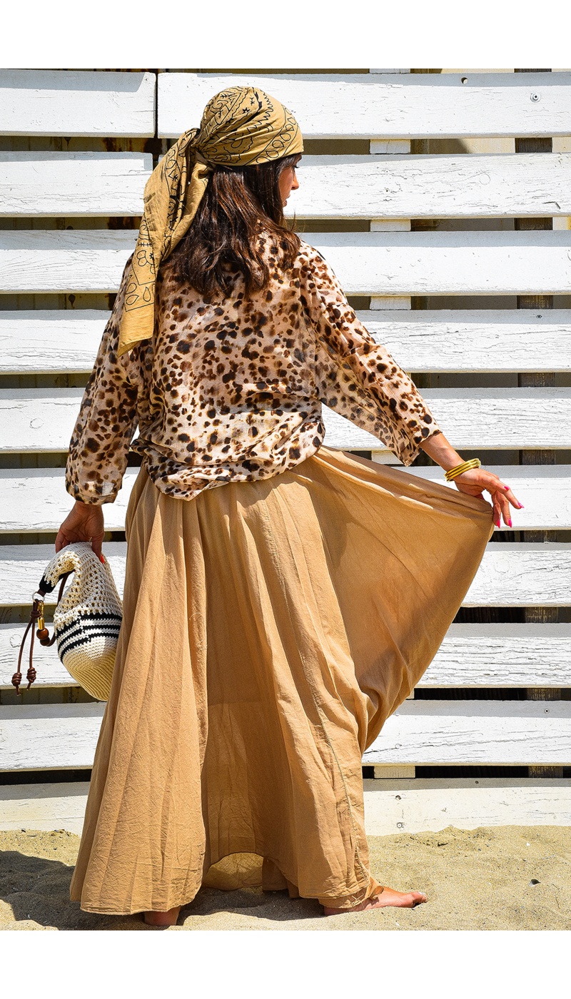 Jupe Longue Beige LOLA