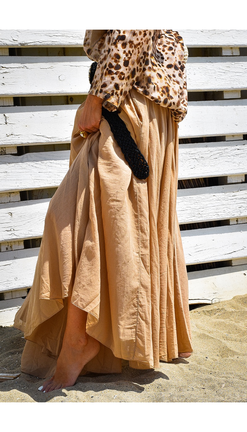 Jupe Longue Beige LOLA
