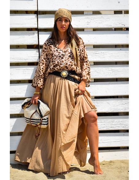 Jupe Longue Beige LOLA