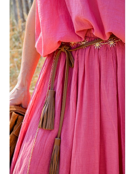 Ceinture Pompon Camel LEA