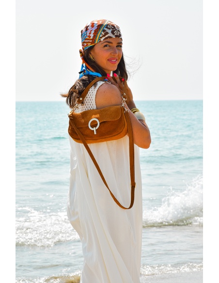evelyn ashley DAIM CAMEL POCHETTE