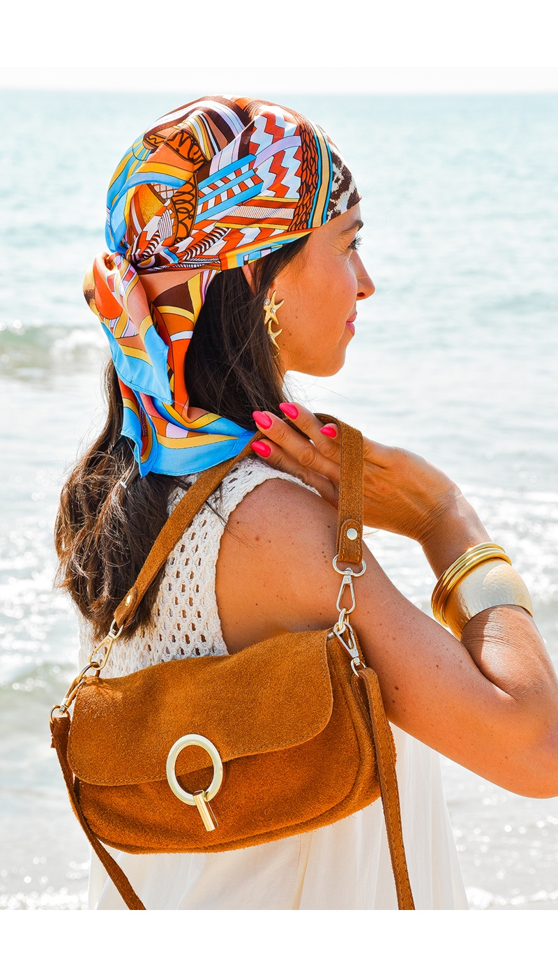 evelyn ashley DAIM CAMEL POCHETTE