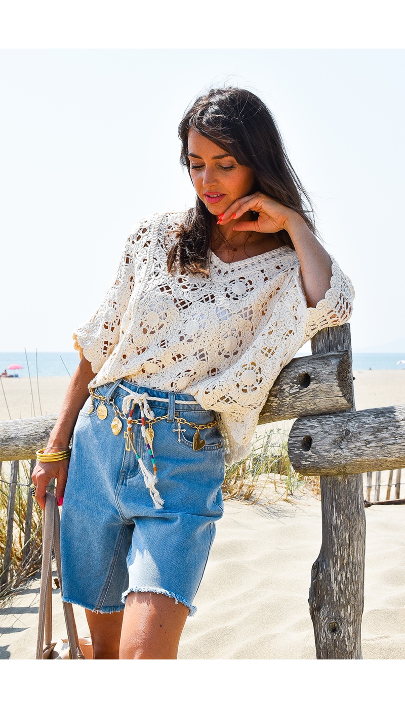 w.studio  JEANS SHORTS FEMME