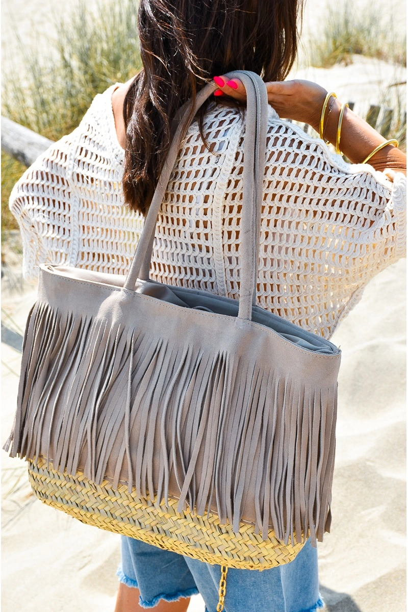 Sac Franges Beige SASHA