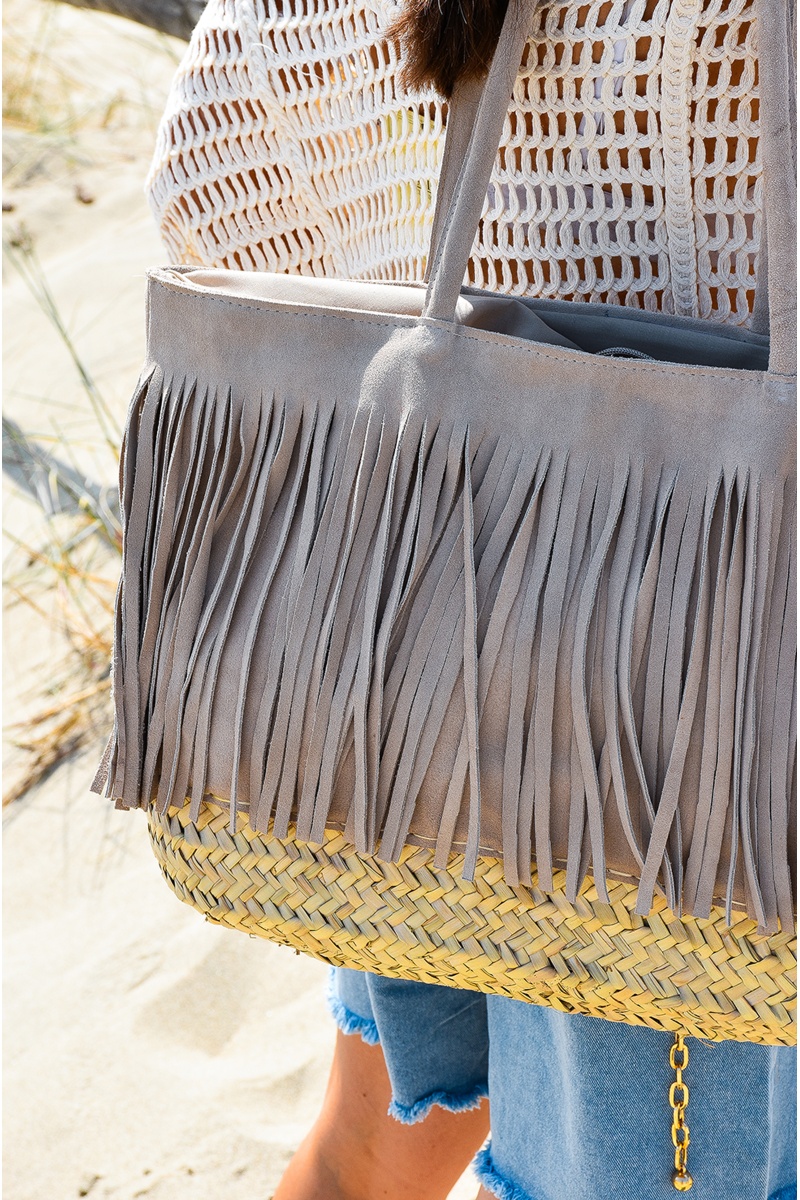 noho maroc FRANGE BEIGE SAC FEMME 2
