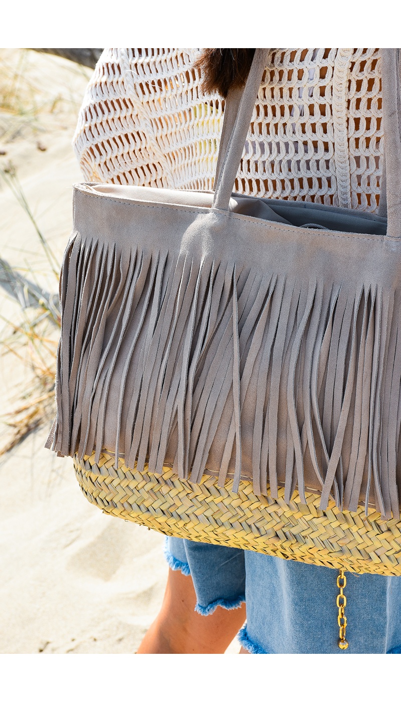Sac Franges Beige SASHA