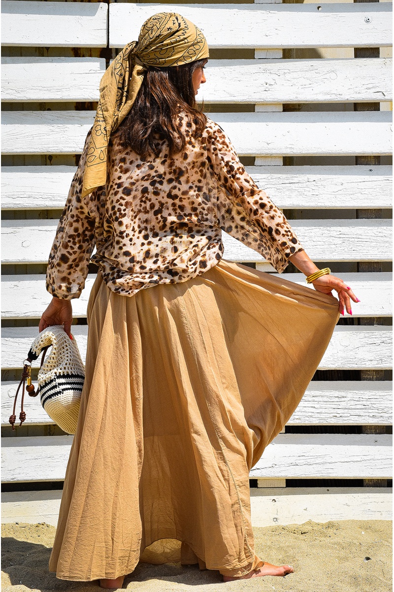 Foulard Bandana Beige MARIE 2