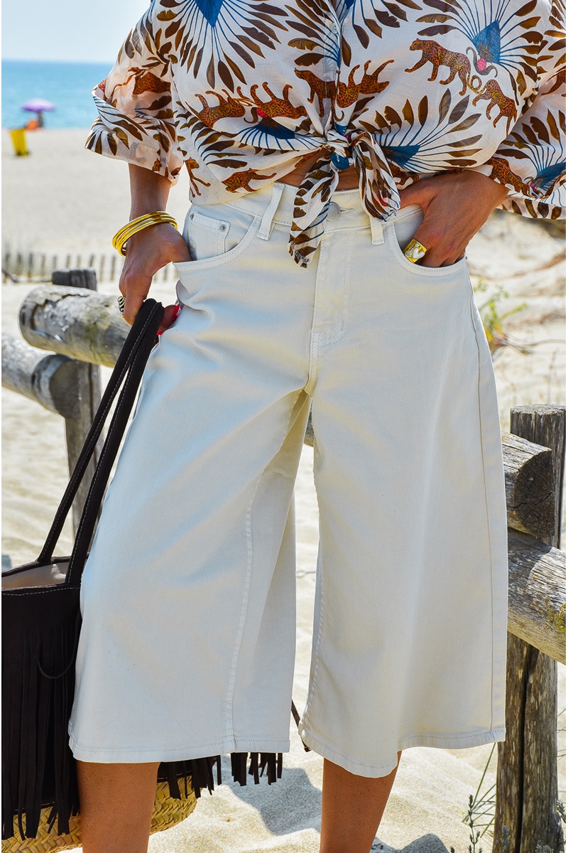 fashion city BERMUD ECRU SHORTS FEMME