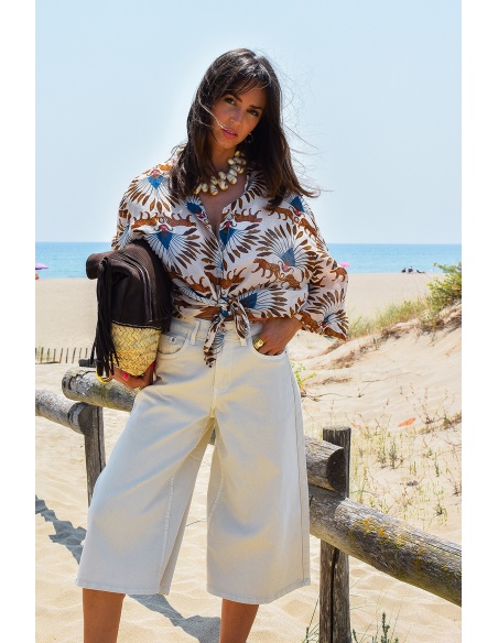 fashion city BERMUD ECRU SHORTS FEMME