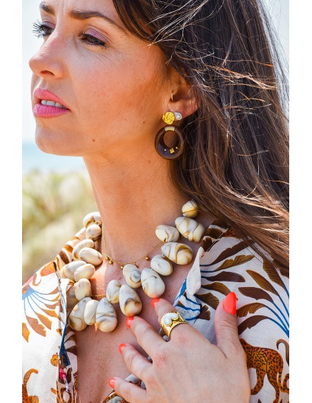 DOLVIKA LEO DORE BOUCLES D'OREILLES