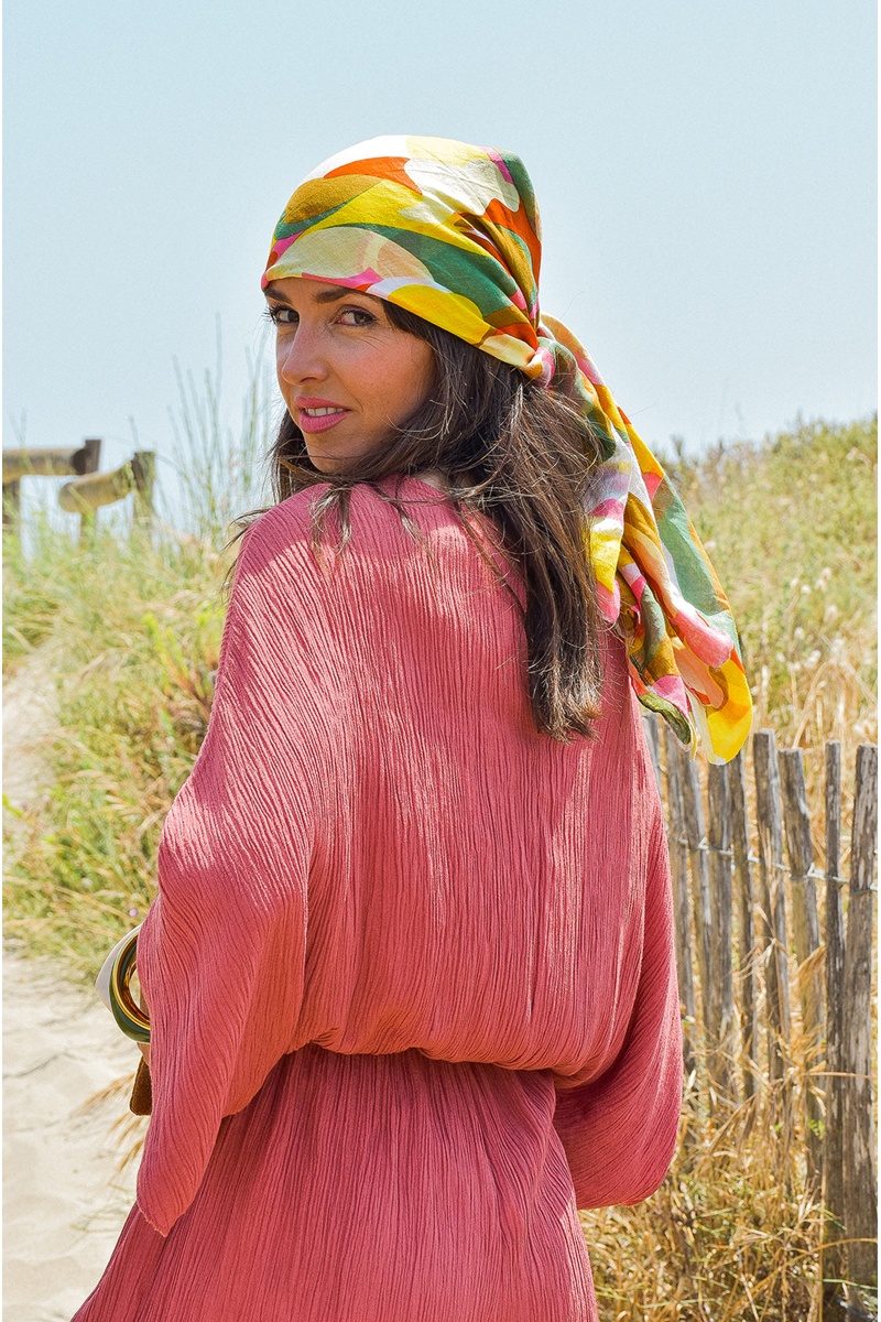 Foulard Imprimé Jaune SIENNA