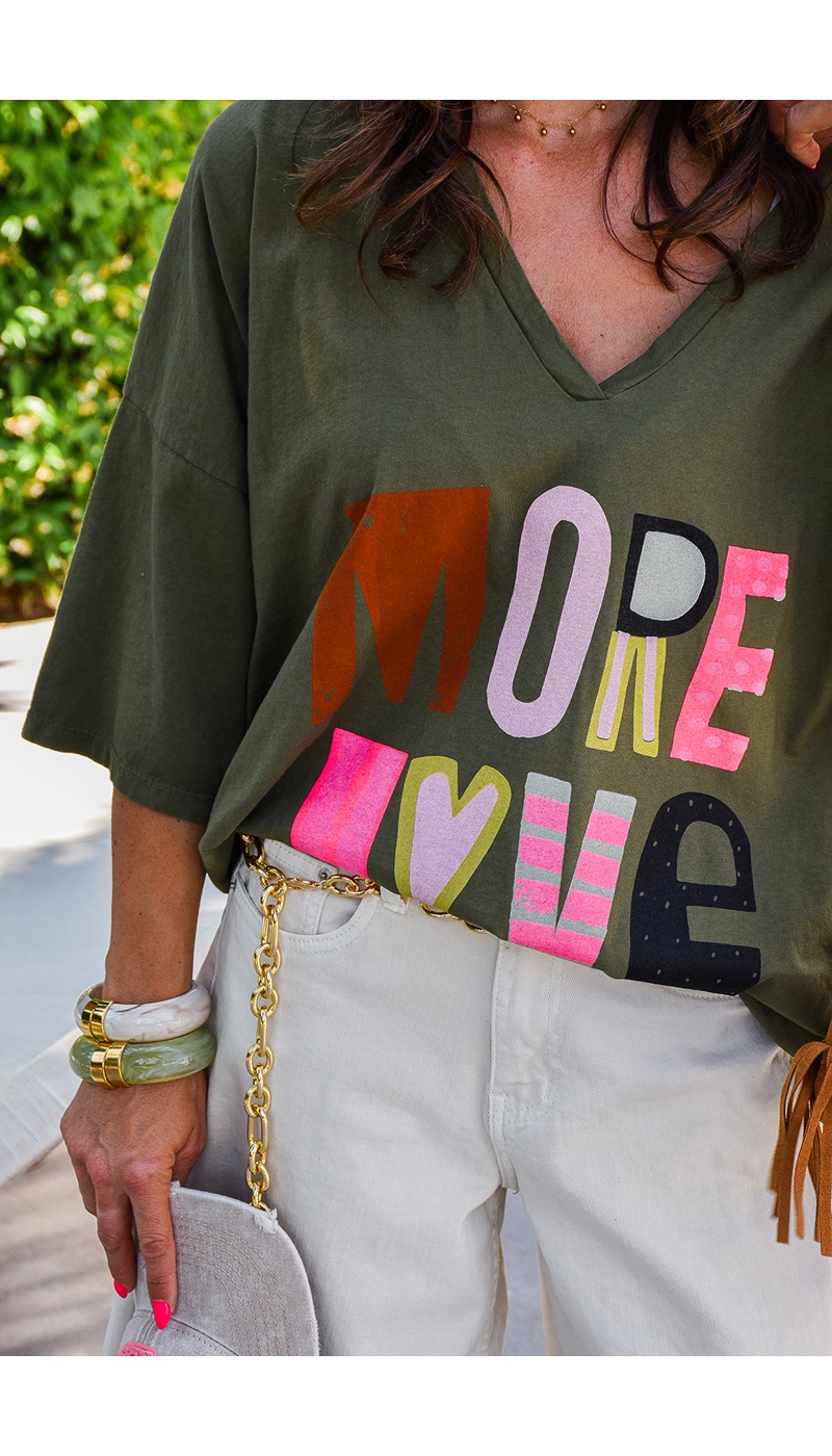 banditas MORE KAKI T-SHIRT MC FEMME