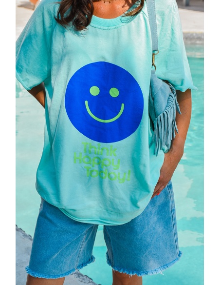 banditas SMILE TURQUO T-SHIRT MC FEMME