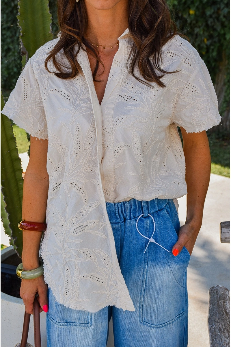 banditas BRODE ECRU CHEMISIER 2