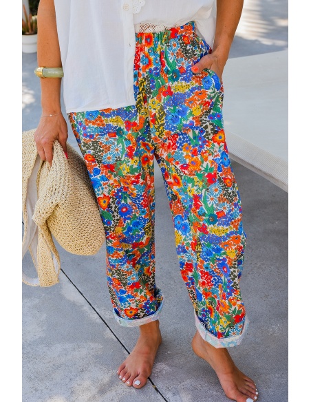johanna toutoun FLEUS OR/BLE PANTALON FEMME