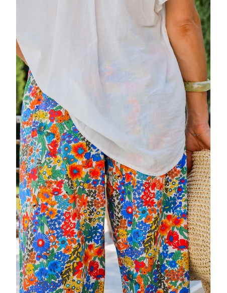 johanna toutoun FLEUS OR/BLE PANTALON FEMME