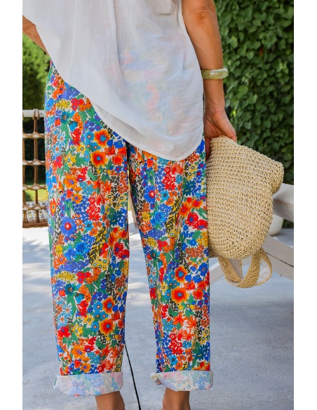 johanna toutoun FLEUS OR/BLE PANTALON FEMME