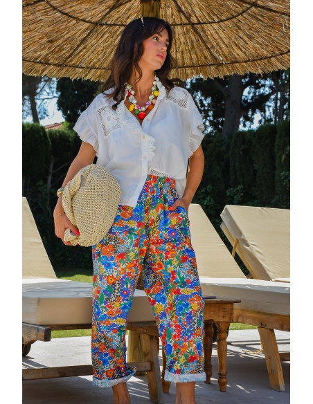johanna toutoun FLEUS OR/BLE PANTALON FEMME