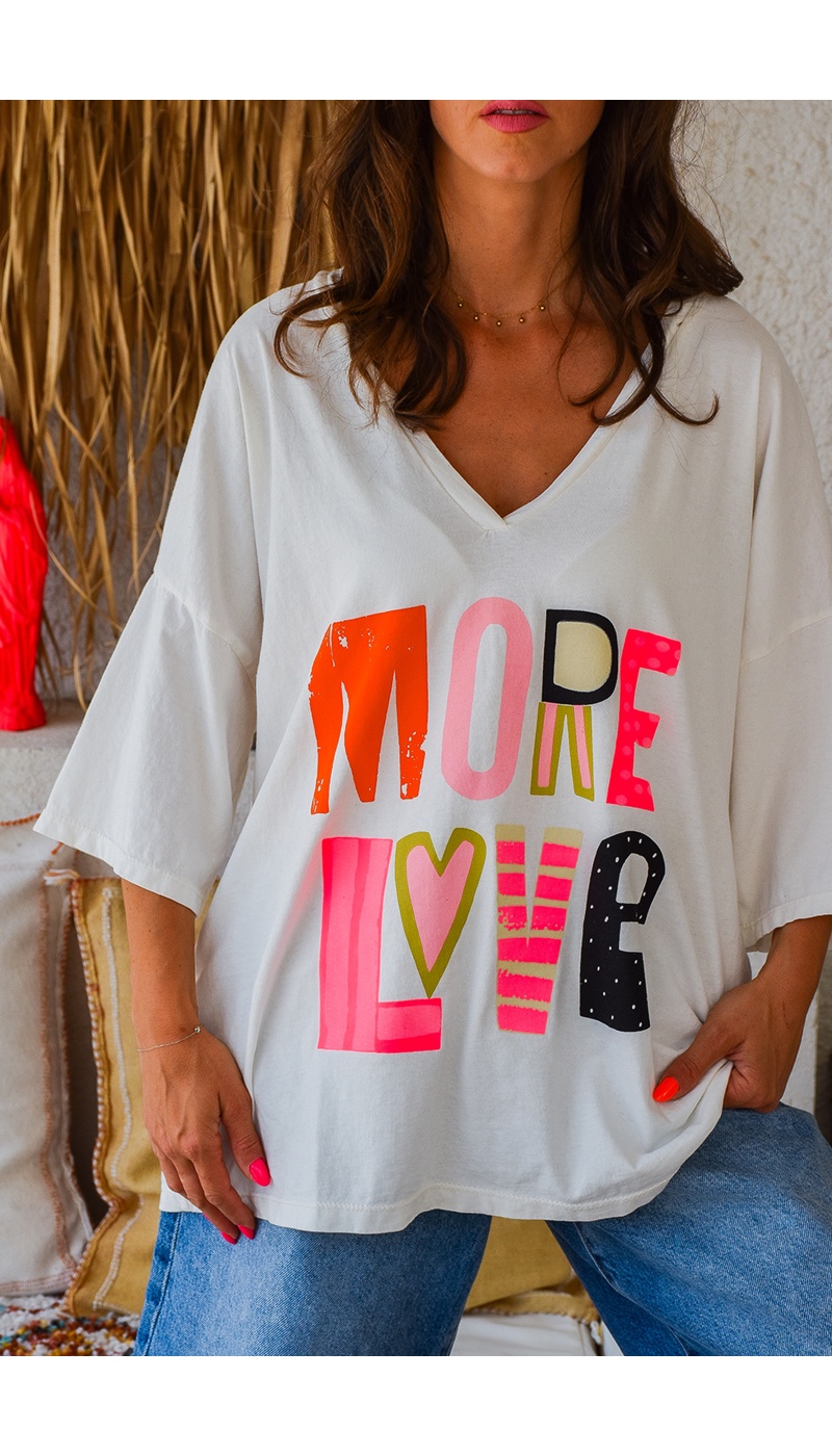 banditas MORE BLANC T-SHIRT MC FEMME