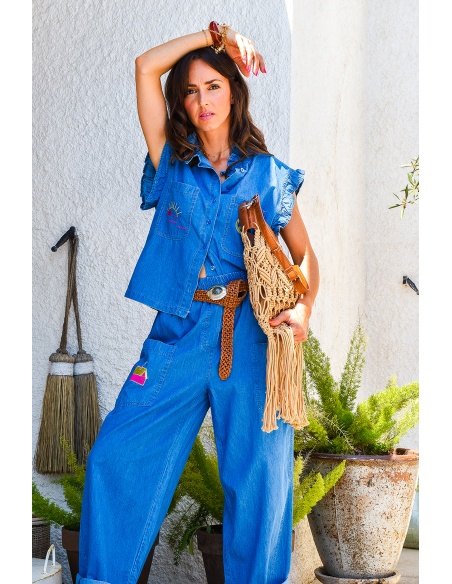 johanna toutoun PEACE JEANS PANTALON FEMME