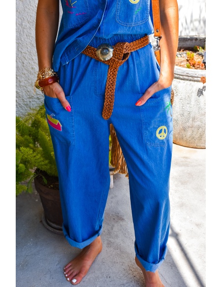 johanna toutoun PEACE JEANS PANTALON FEMME