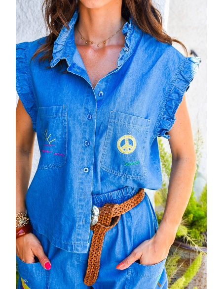 johanna toutoun PEACE JEANS CHEMISIER