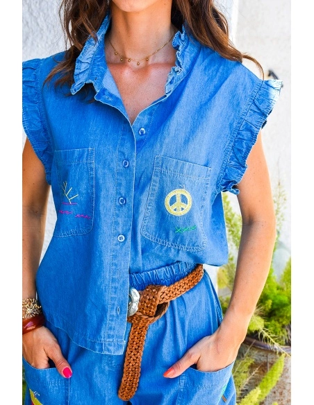 johanna toutoun PEACE JEANS CHEMISIER
