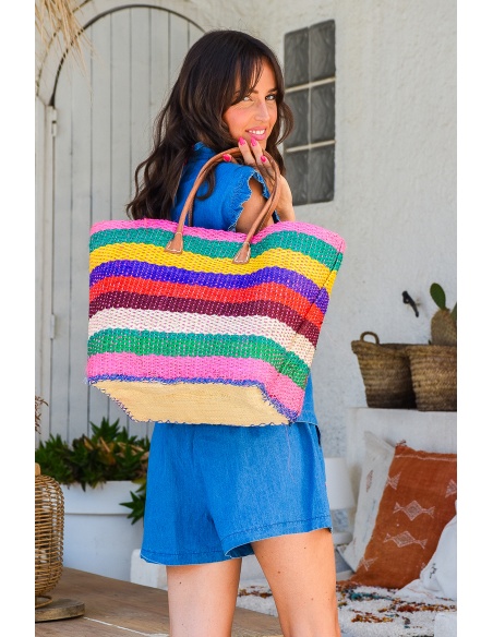ELODIE Noho Bolsa Listra Múltipla - 1 | ACESSÓRIOS
