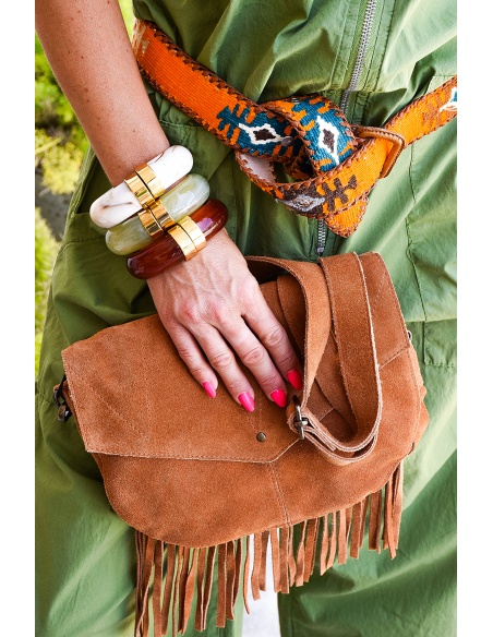 Sac Frange Camel LARA