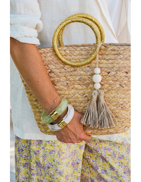 Sac Panier Doré CHARLOTTE