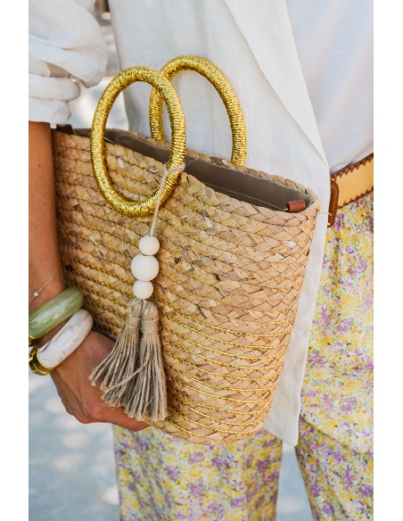 Sac Panier Doré CHARLOTTE