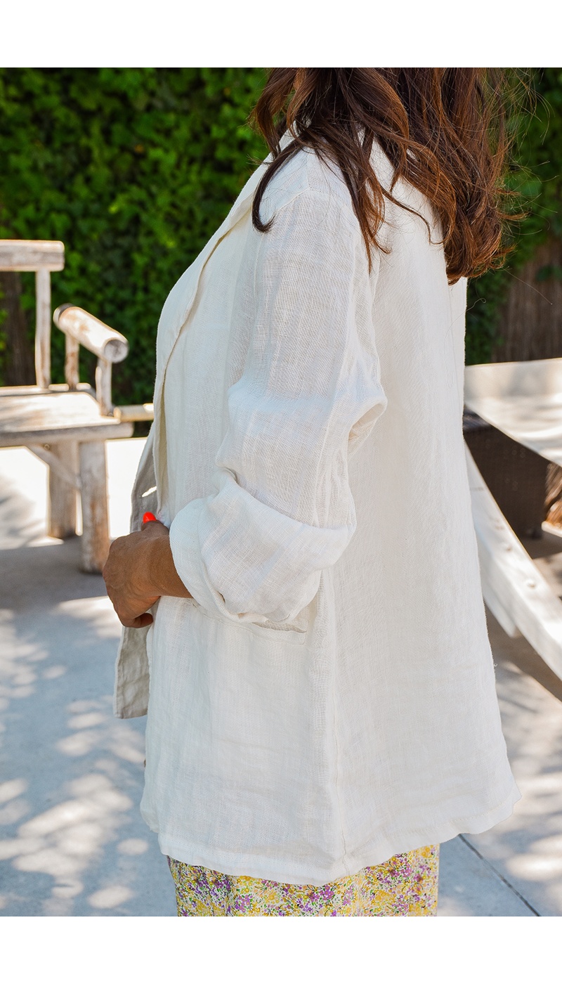 johanna toutoun LIN ECRU VESTES FEMME