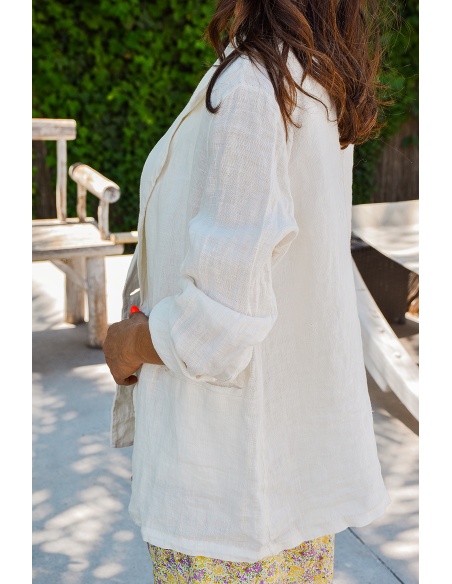 johanna toutoun LIN ECRU VESTES FEMME