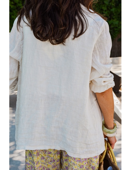 johanna toutoun LIN ECRU VESTES FEMME