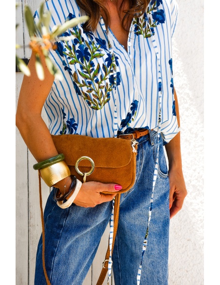 evelyn ashley DAIM CAMEL POCHETTE