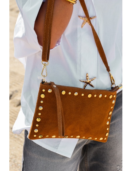 evelyn ashley CLOUTE CAMEL POCHETTE